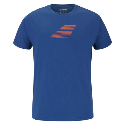 Men`s Exercise Big Flag Tennis Tee BABOLAT S 4060_DARK_BLUE