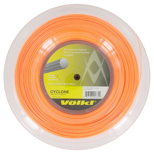 Cyclone 16G Tennis String Reel Fluo Orange Strings VOLKL Orange