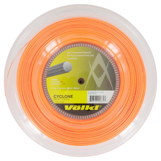 Cyclone 17G Tennis String Reel Fluo Orange Strings VOLKL Orange