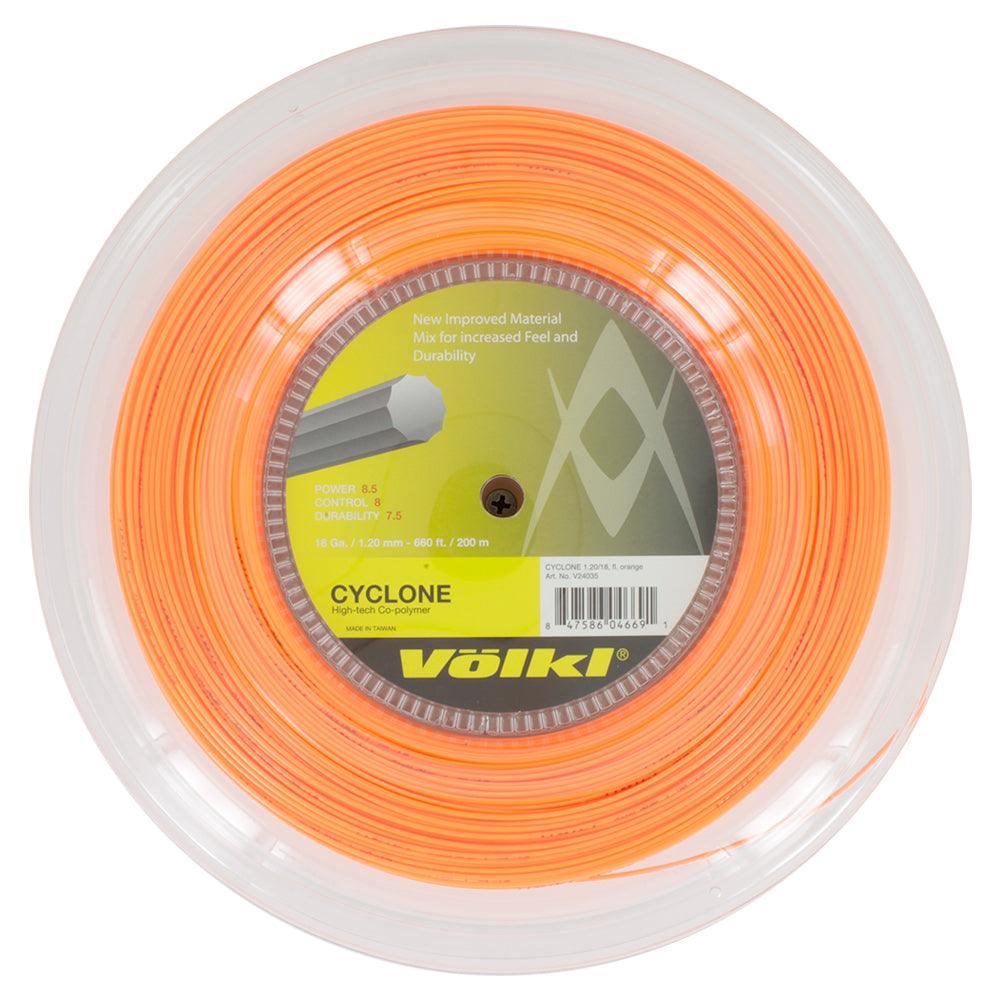 Cyclone 18G Tennis String Reel Fluo Orange Strings VOLKL Orange