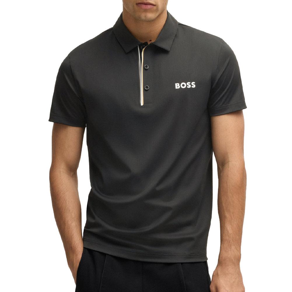 Men`s PaddyTech Pro Tennis Polo HUGO BOSS S Black