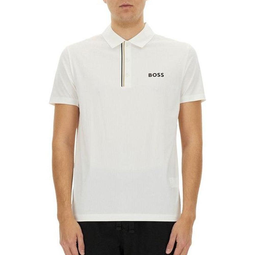 Men`s PaddyTech Pro Tennis Polo HUGO BOSS S White
