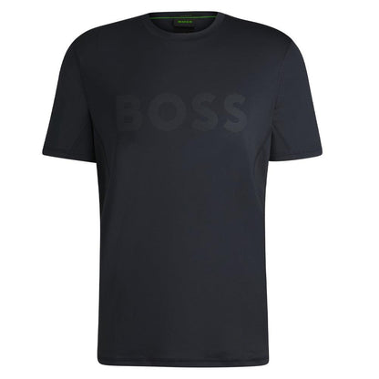 Men`s Active Slim-Fit Tennis Top HUGO BOSS S Black