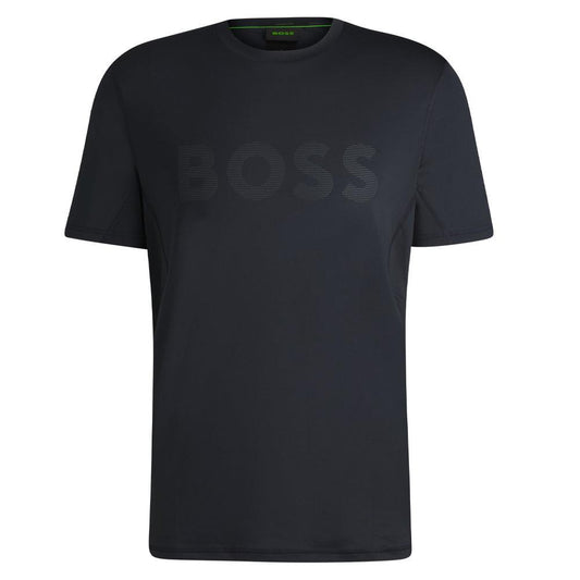 Men`s Active Slim-Fit Tennis Top HUGO BOSS S Black