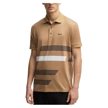 Men`s Paddy Tape Print Tennis Polo HUGO BOSS