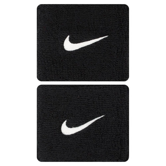 Swoosh Tennis Wristbands WOMENS APPAREL NIKE BLACK/WHITE