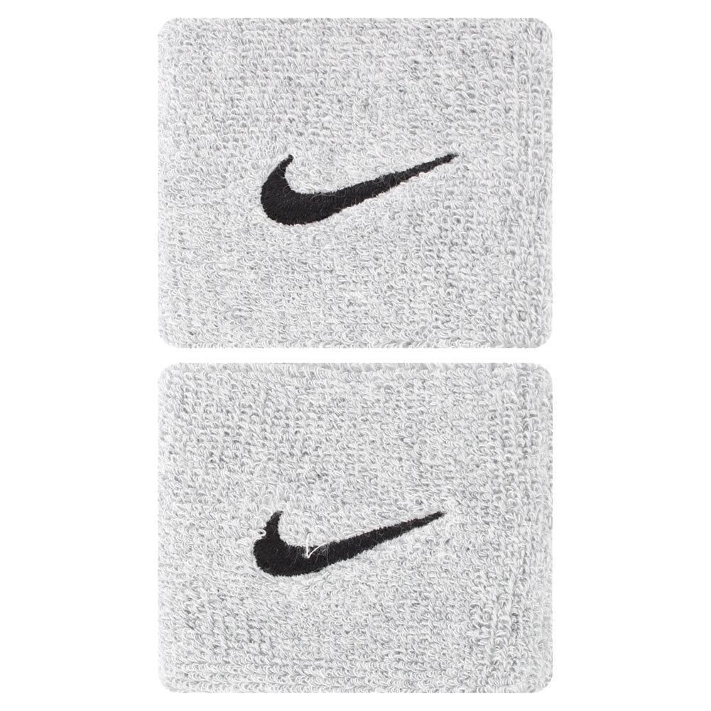 Swoosh Tennis Wristbands WOMENS APPAREL NIKE 051_GY_HEATHER/BK