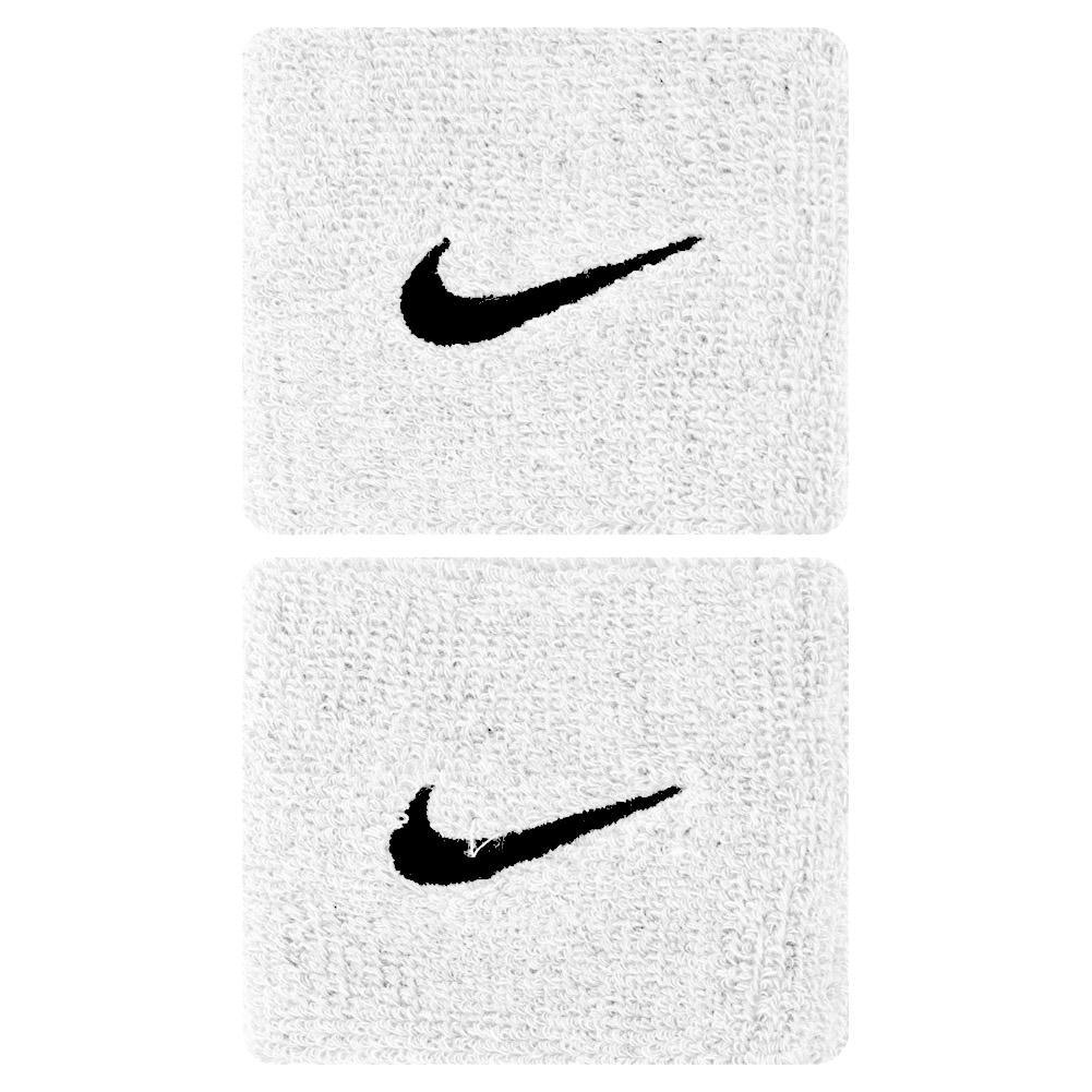 Swoosh Tennis Wristbands WOMENS APPAREL NIKE 101_WHITE/BLK