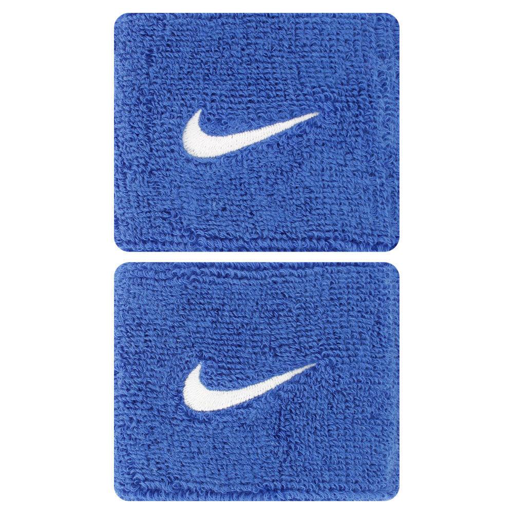 Swoosh Tennis Wristbands WOMENS APPAREL NIKE 402_ROYAL_BL/WH