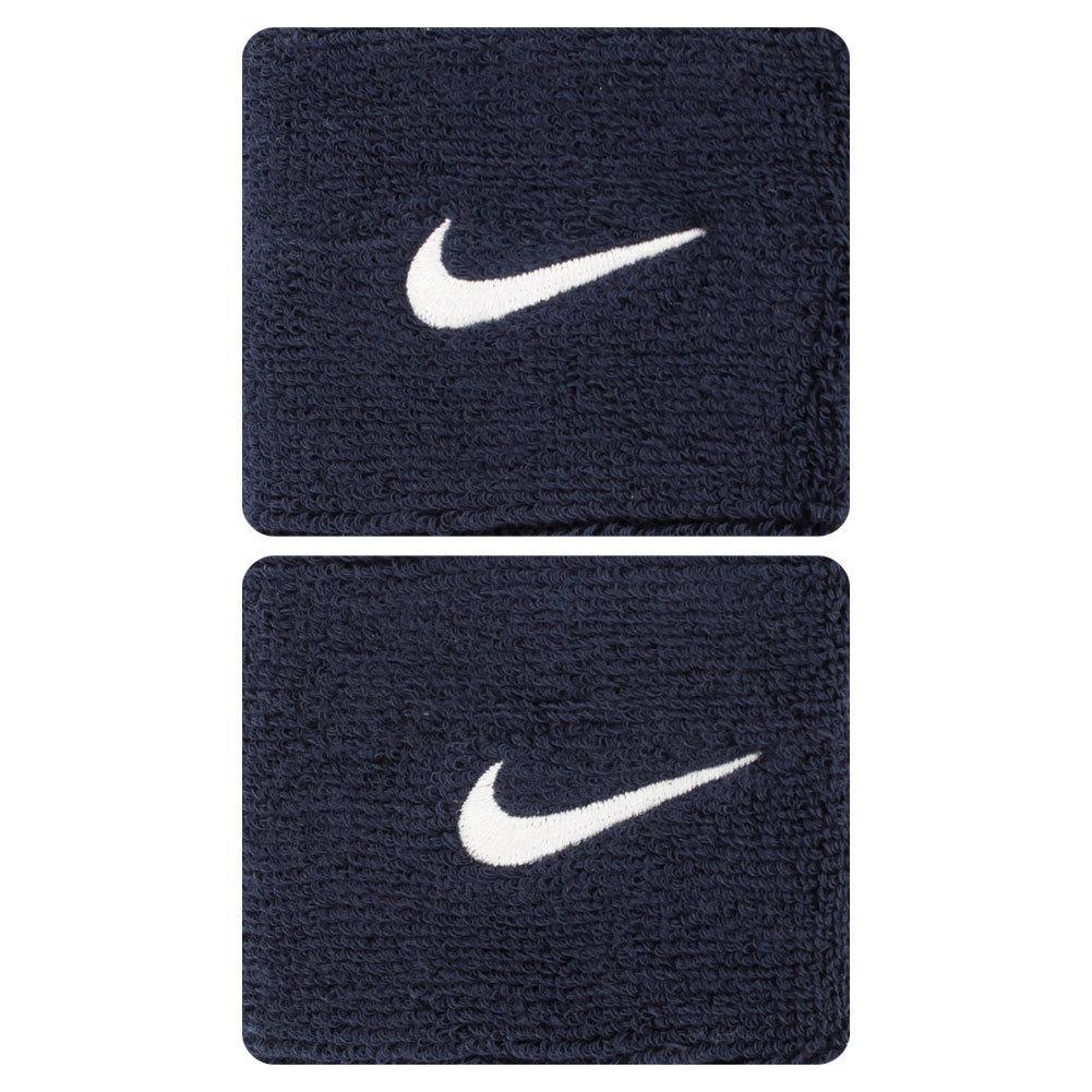Swoosh Tennis Wristbands WOMENS APPAREL NIKE 416_OBSIDIAN/WH