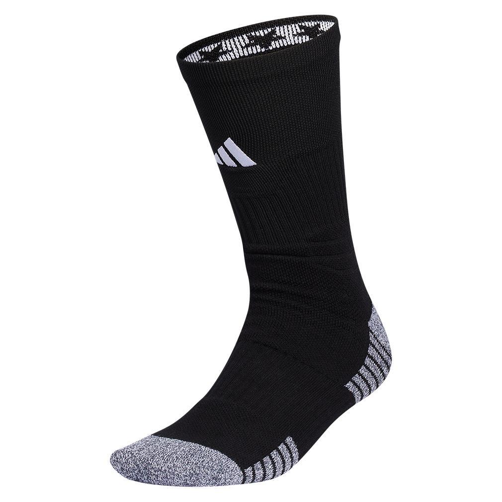5-Star Team 2.0 Crew Socks Black and White Womens Apparel ADIDAS L