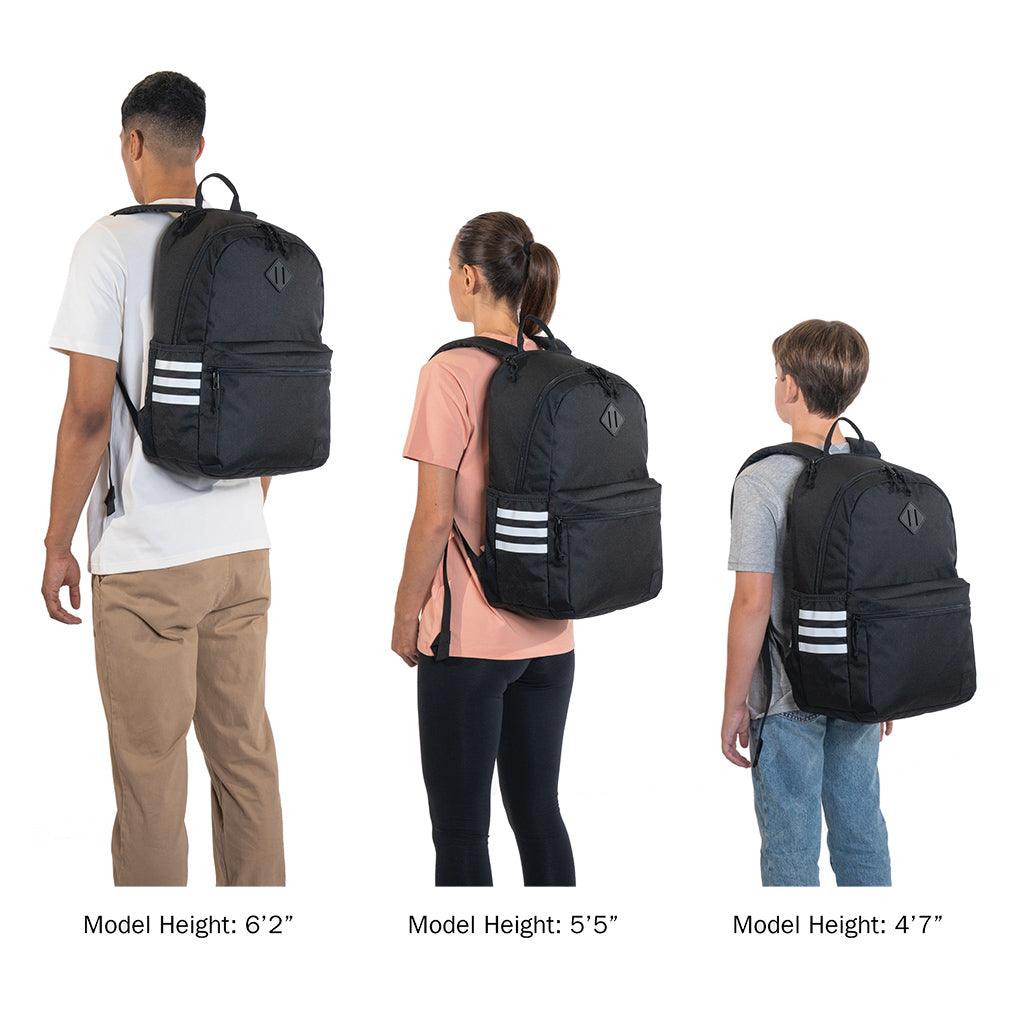 Classic 3S 5 Backpack Twill Onix Grey and Black ADIDAS