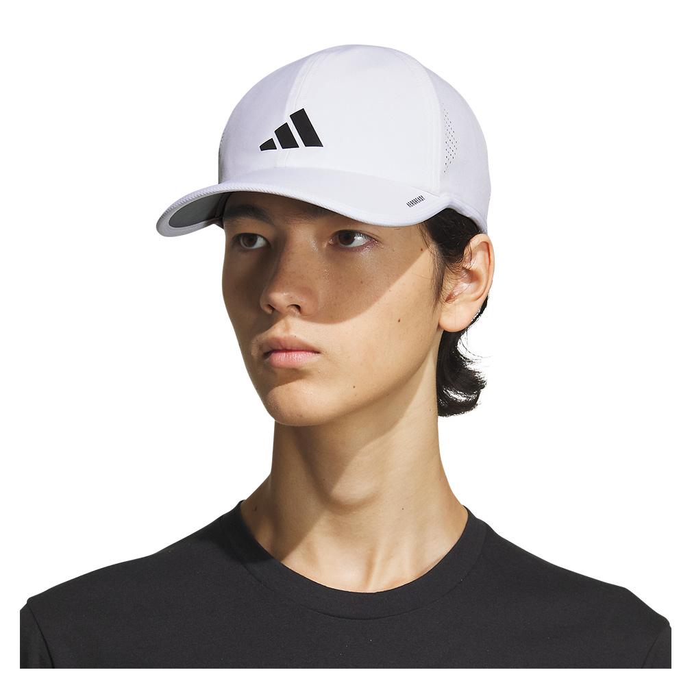 Menâ€™s Superlite 3 Hat White and Black Mens Apparel ADIDAS