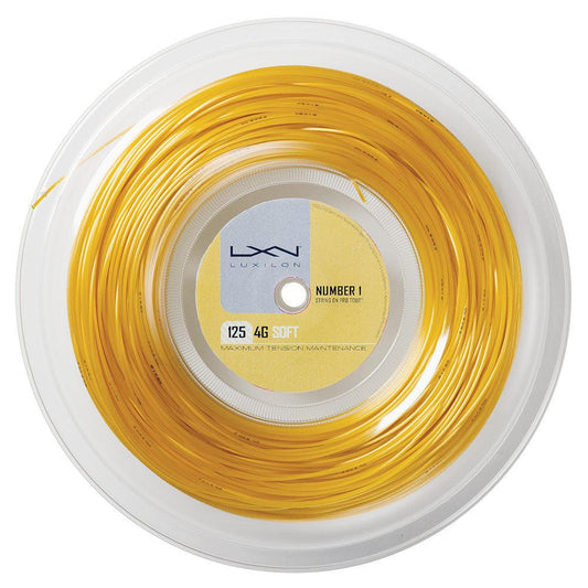 4G Soft 17G Tennis String Reel Gold Strings LUXILON Yellow