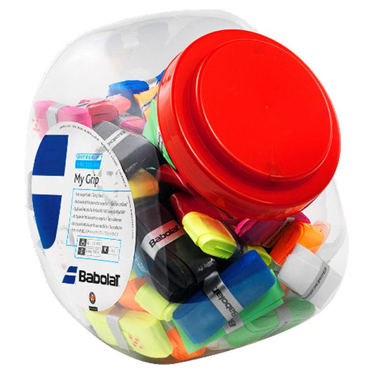 My Grip Jar Tennis Overgrip 70 Count Grips BABOLAT White