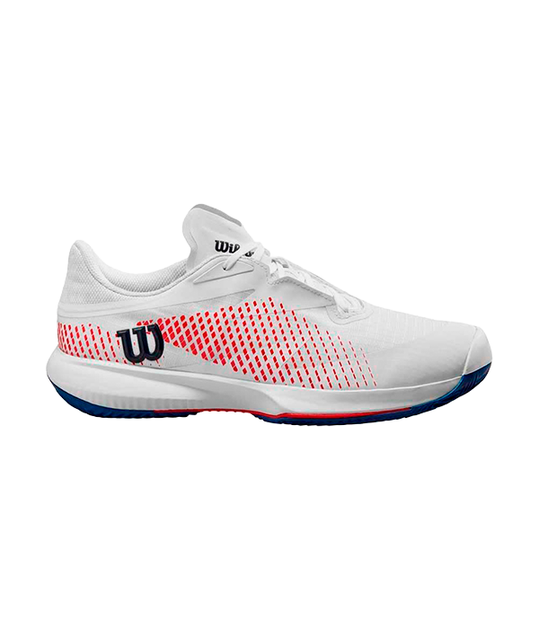 Wilson Kaos Swift 1.5 Clay 2024 White/D V Blue/Wilson Red Padel Shoes Zapatillas Wilson 40