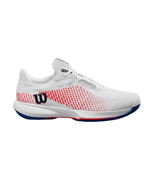 Wilson Kaos Swift 1.5 Clay 2024 White/D V Blue/Wilson Red Padel Shoes Zapatillas Wilson 40