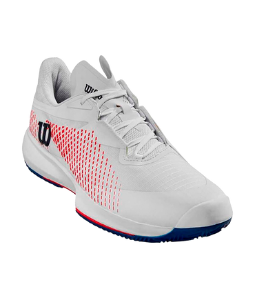 Wilson Kaos Swift 1.5 Clay 2024 White/D V Blue/Wilson Red Padel Shoes Zapatillas Wilson 40 2/3