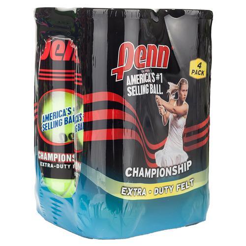 Champ Extra-Duty Felt 4 Pack Tennis Balls TENNIS BALLS PENN