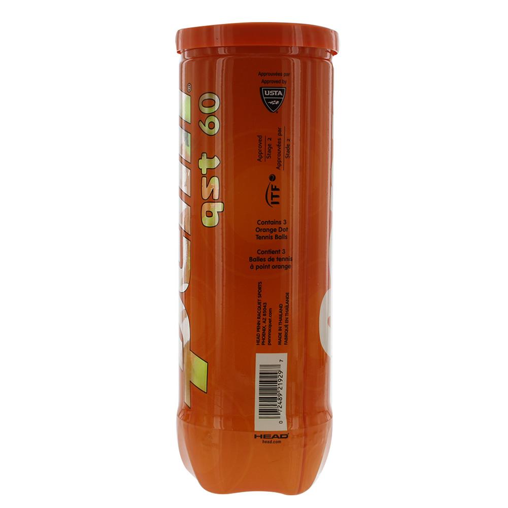 QST 60 Orange Dot Stage 2 Tennis Ball Can Tennis Balls PENN