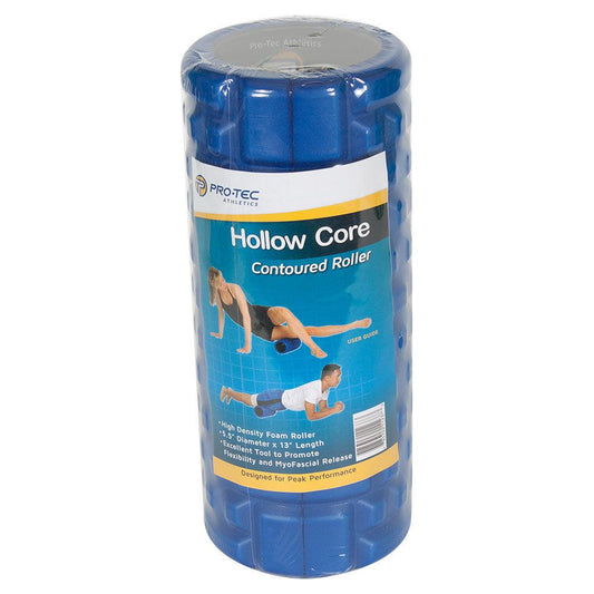 Hollow Core Countoured Foam Roller Training PRO-TEC Blue