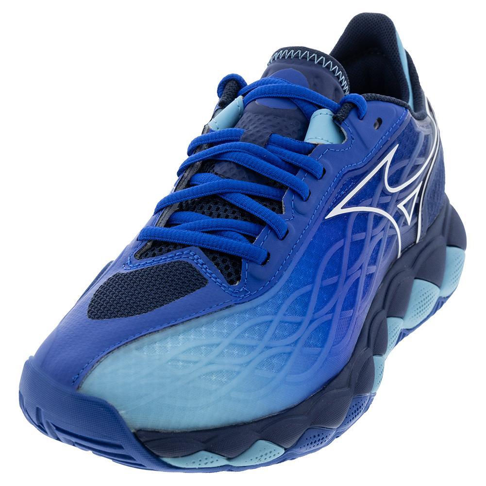 Mens Wave Enforce Tour AC Tennis Shoes Mugen Blue and White TOURNAMENT GEAR MIZUNO 11.5