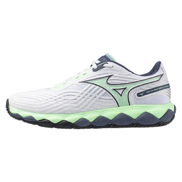 Men`s Wave Enforce Tour 2 Tennis Shoes White and Neo Mint MIZUNO