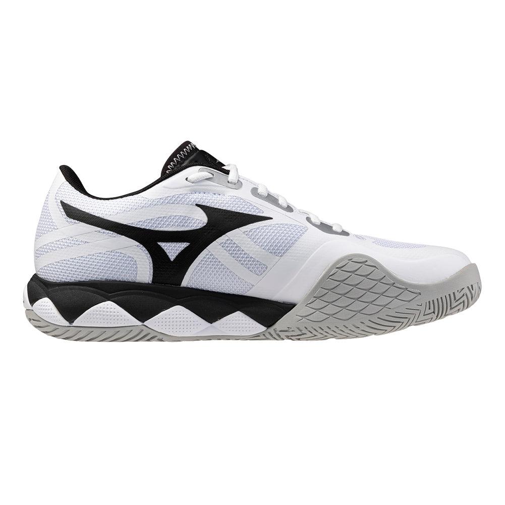 Men`s Wave Enforce Tour 2 Tennis Shoes White and Black MIZUNO