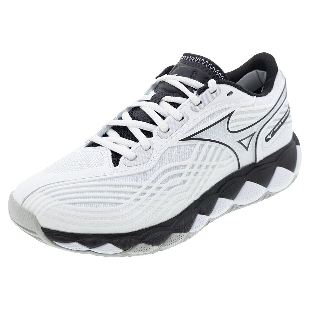 Men`s Wave Enforce Tour 2 Tennis Shoes White and Black MIZUNO 7 White