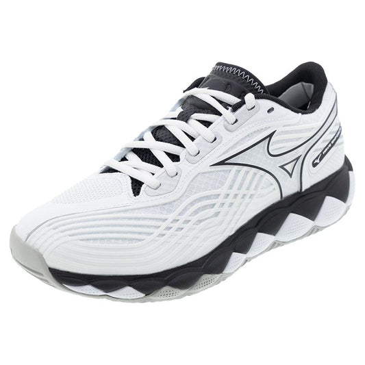 Men`s Wave Enforce Tour 2 Tennis Shoes White and Black MIZUNO 7 White
