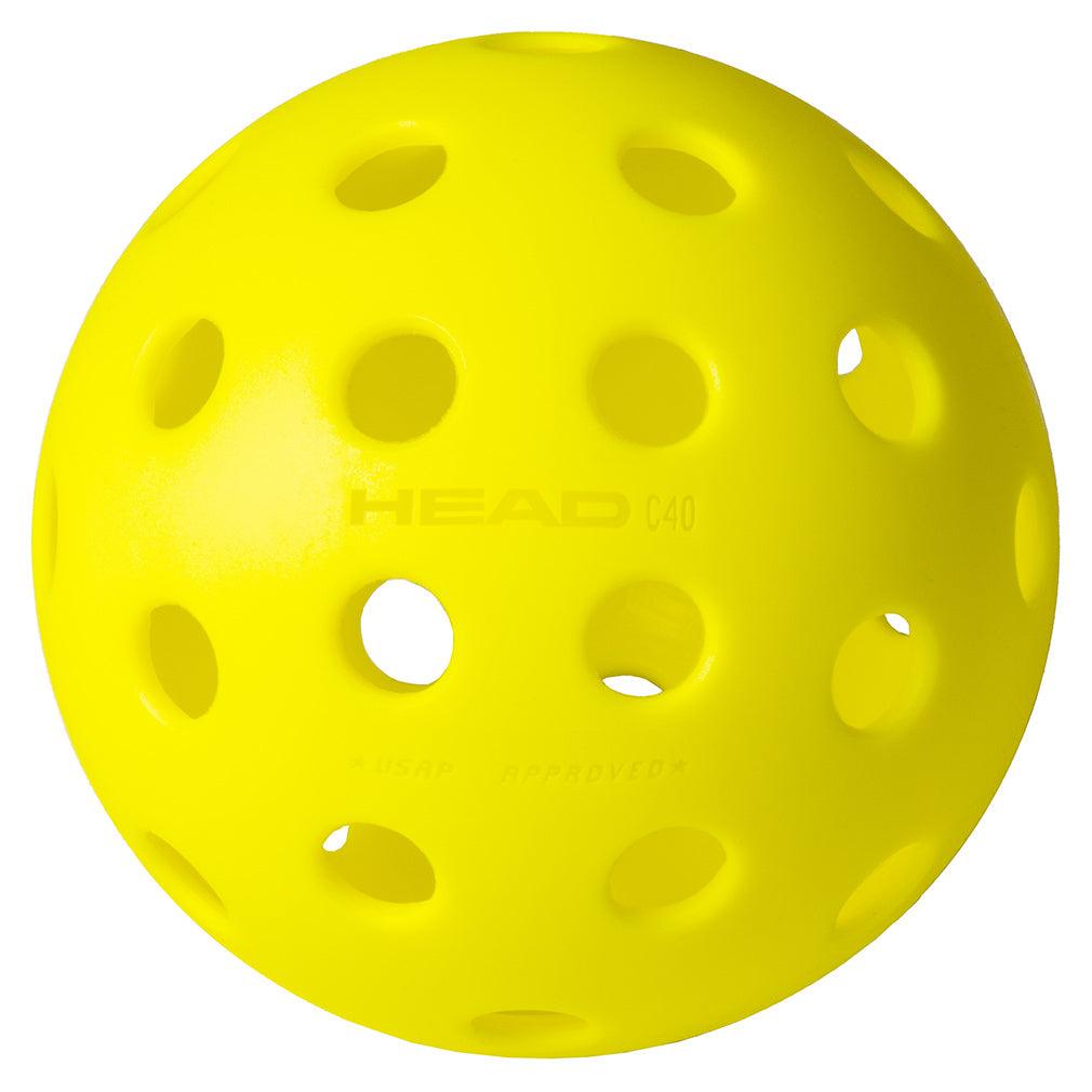 Championship 40 Outdoor Pickleballs 3 Pack HEAD