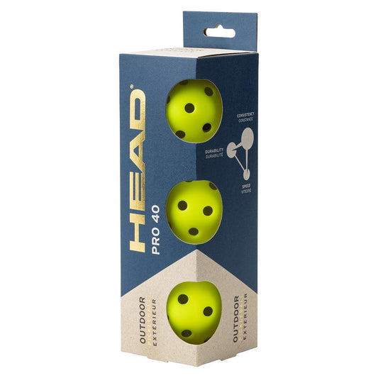 Pro 40 Outdoor Pickleballs 3 Pack HEAD Default Title