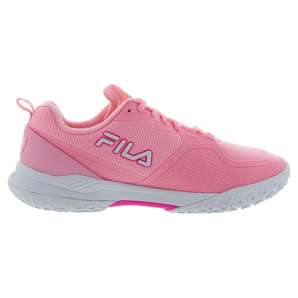 Womens Volley Burst Pickleball Shoes Cotton Candy and Knockout Pink WOMENS SHOES FILA