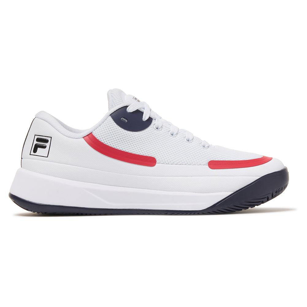 Women`s Quick Ace Tennis Shoes White and Navy FILA