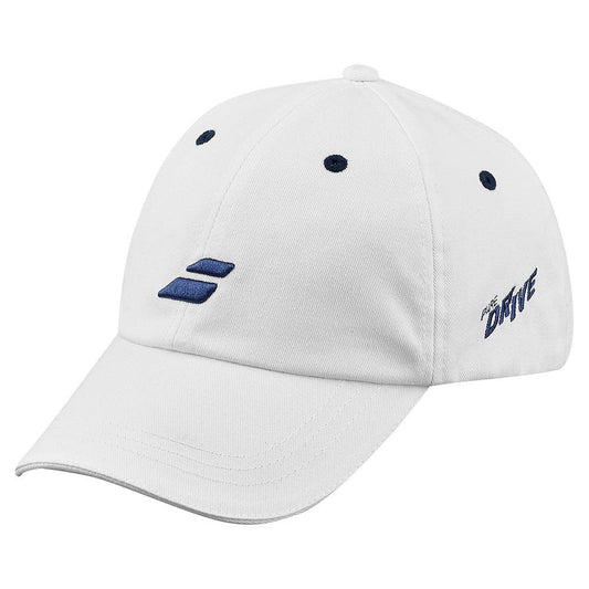 Unisex Drive Cotton Tennis Cap White and Blue BABOLAT ONE_SIZE White