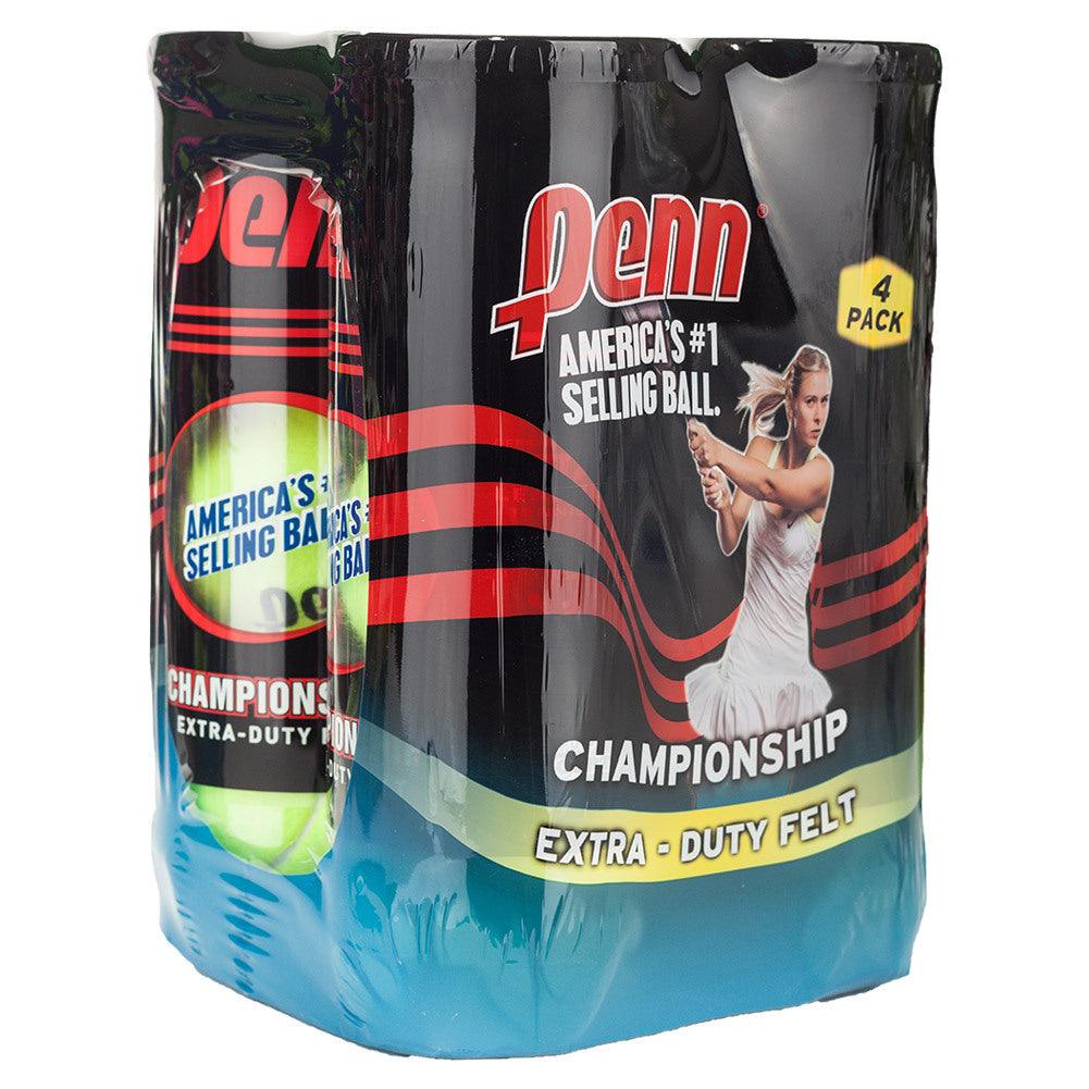 Champ Extra-Duty Felt 4 Pack Tennis Balls TENNIS BALLS PENN Yellow