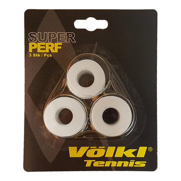 Super Perf Tennis Grip 3 Pack Grips VOLKL White
