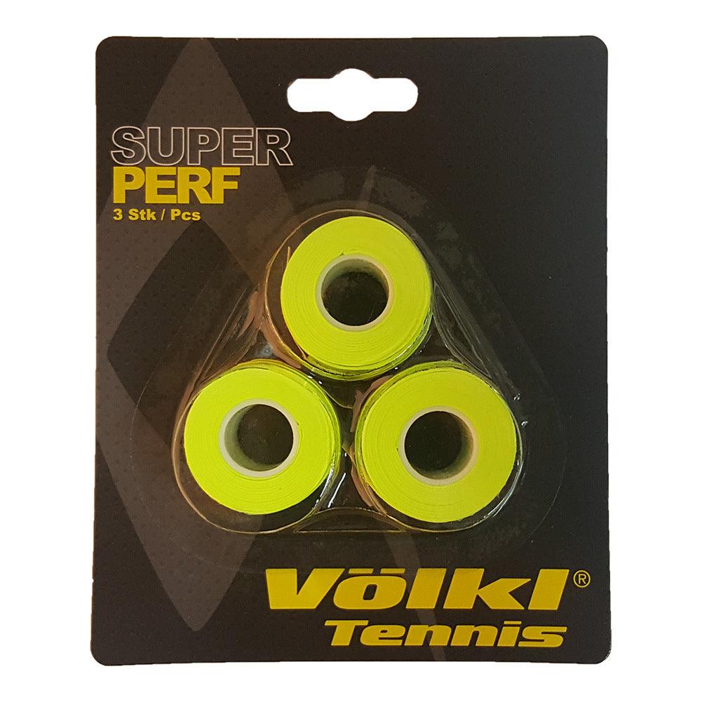 Super Perf Tennis Grip 3 Pack Grips VOLKL Yellow