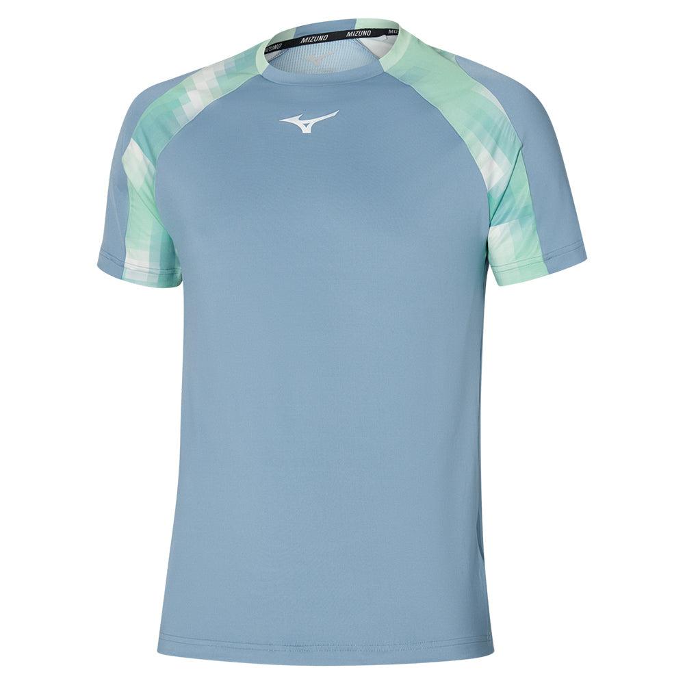 Men`s Shadow Tennis Tee Citadel MIZUNO S Blue