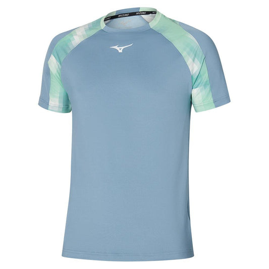 Men`s Shadow Tennis Tee Citadel MIZUNO S Blue
