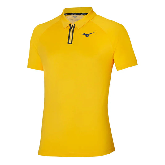 Men`s Shadow Tennis Polo Cyber Yellow MIZUNO S
