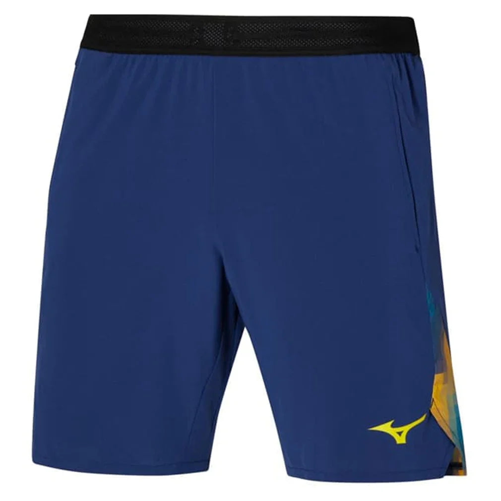 Men`s 8-inch Amplify Tennis Short Bellwether Blue MIZUNO S