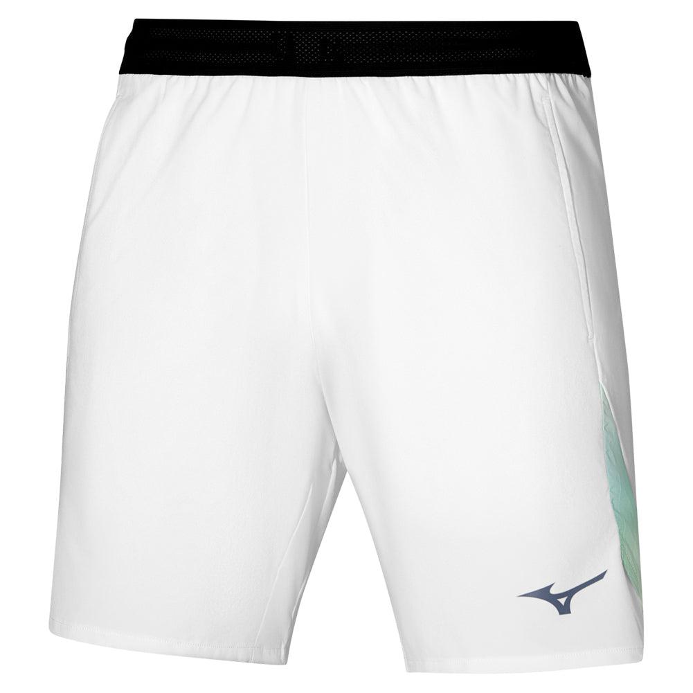 Men`s 8-inch Amplify Tennis Short White MIZUNO S White