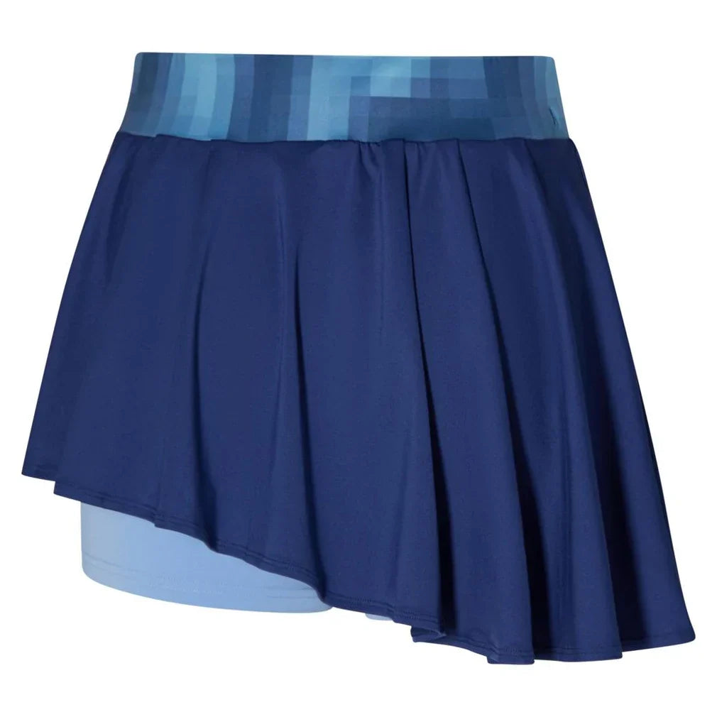 Women`s Printed Flying Tennis Skort Bellwether Blue MIZUNO