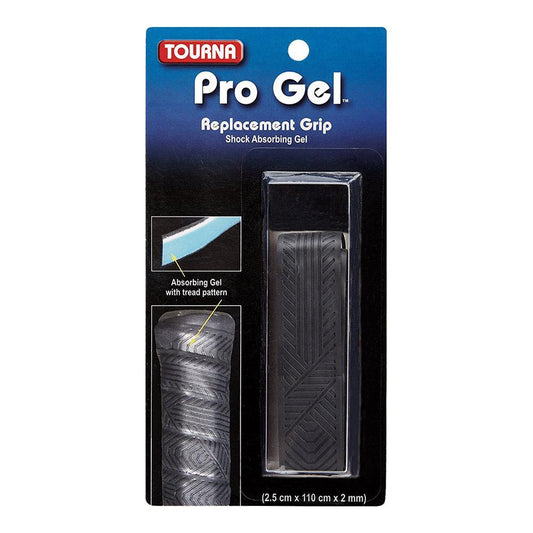 Pro Gel Replacement Tennis Grip Black Grips TOURNA Black