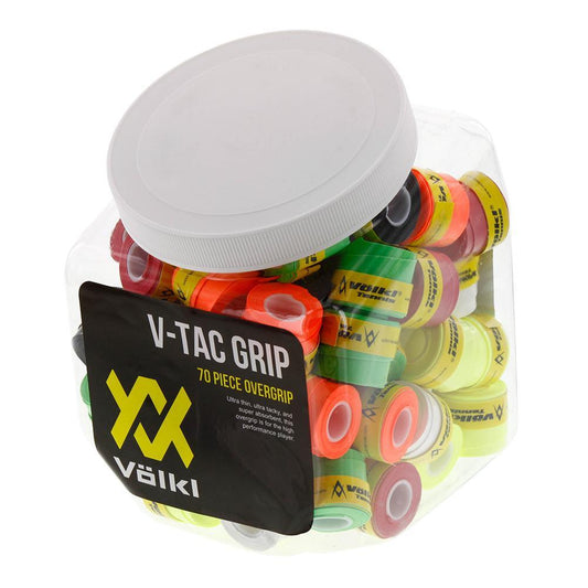 V-Tac Tennis Overgrip Jar 70 Count Promotions VOLKL Orange
