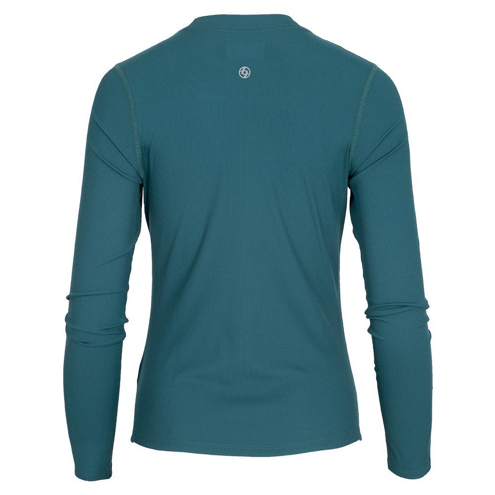 Women's Ridge Rise Up Tennis Long Sleeve Deep Green Womens Apparel LIJA Green L