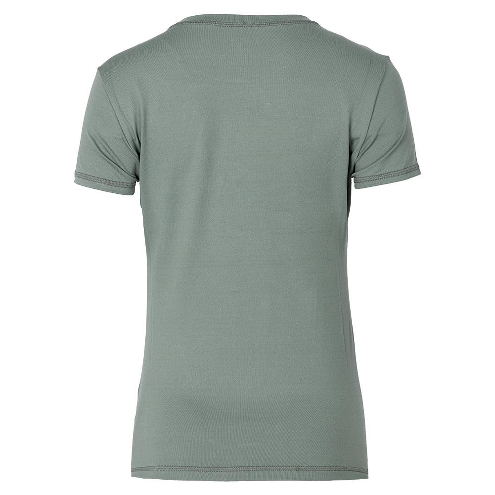 Women's UV Colors Short Sleeve Tennis Top Army Womens Apparel SOFIBELLA S