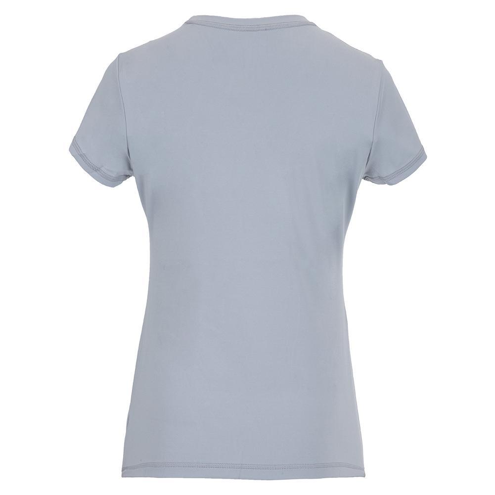 Women's UV Short Sleeve Tennis Top Stone Womens Apparel SOFIBELLA Tan S