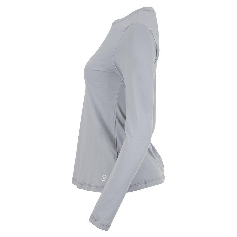 Women's UV Long Sleeve Tennis Top Stone Womens Apparel SOFIBELLA
